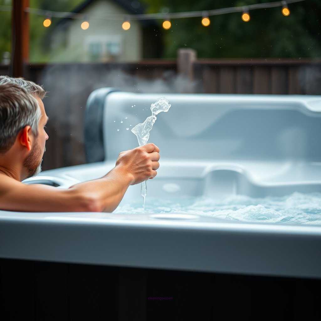 Keep the Hot Tub Clean - how to make hot tub water clear
