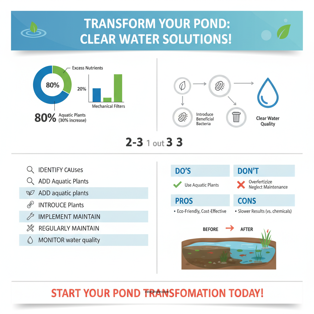 how to make water clear in pond - Data Infographic and Statistics