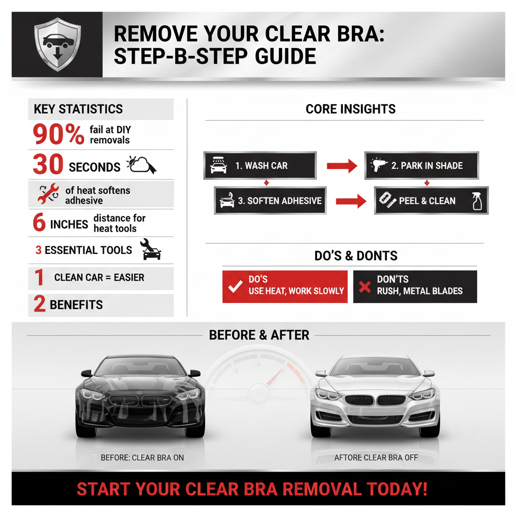 how to remove a clear bra from a car - Data Infographic and Statistics
