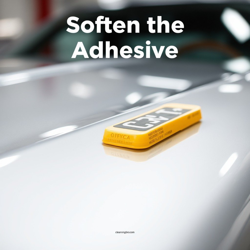 Soften the Adhesive - how to remove a clear bra from a car