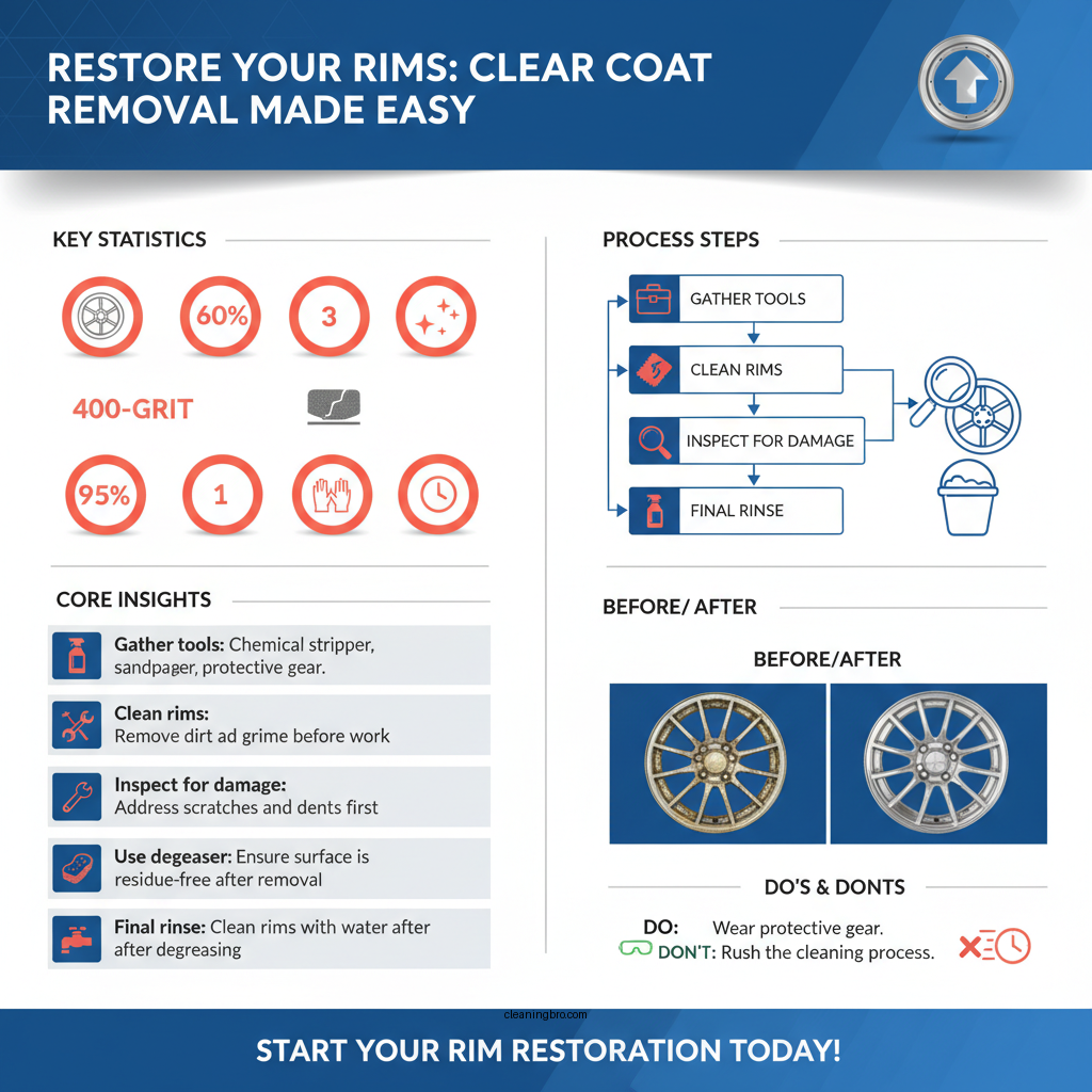 how to remove clear coat from rims - Data Infographic and Statistics