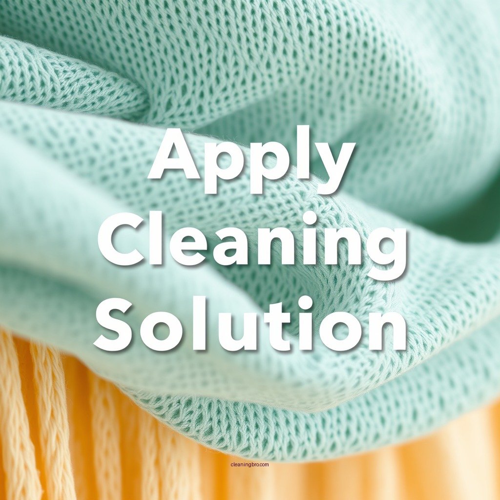 Apply Cleaning Solution - how to spot clean a dress