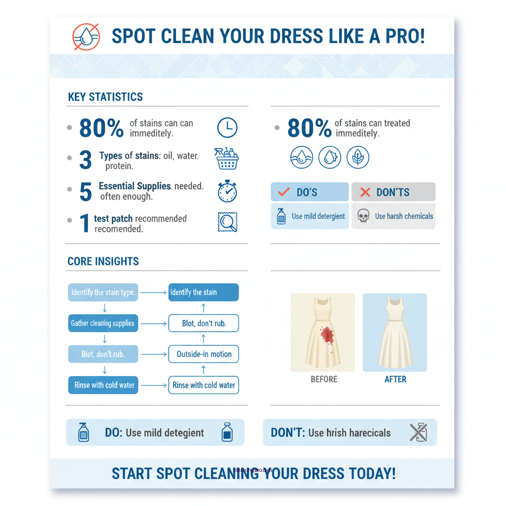 how to spot clean a dress - Data Infographic and Statistics