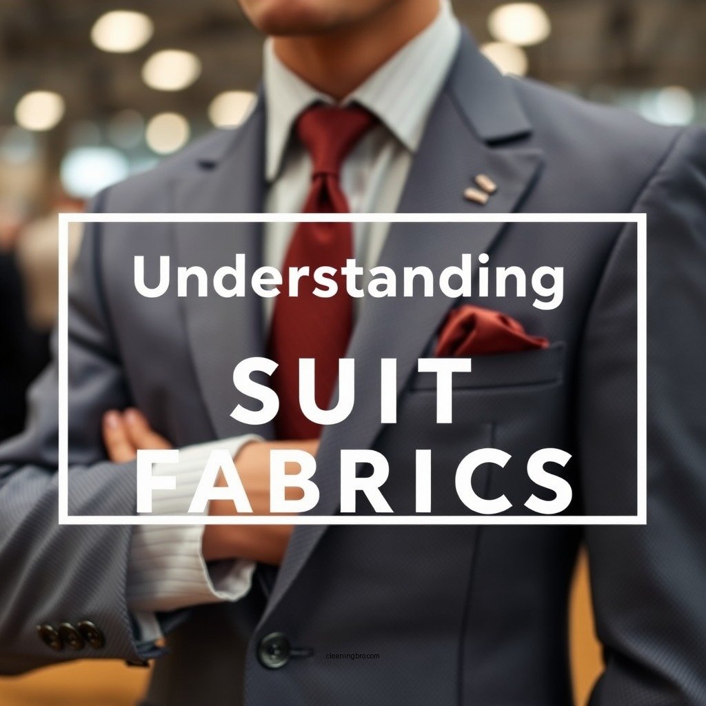Understanding Suit Fabrics - how to spot clean suit