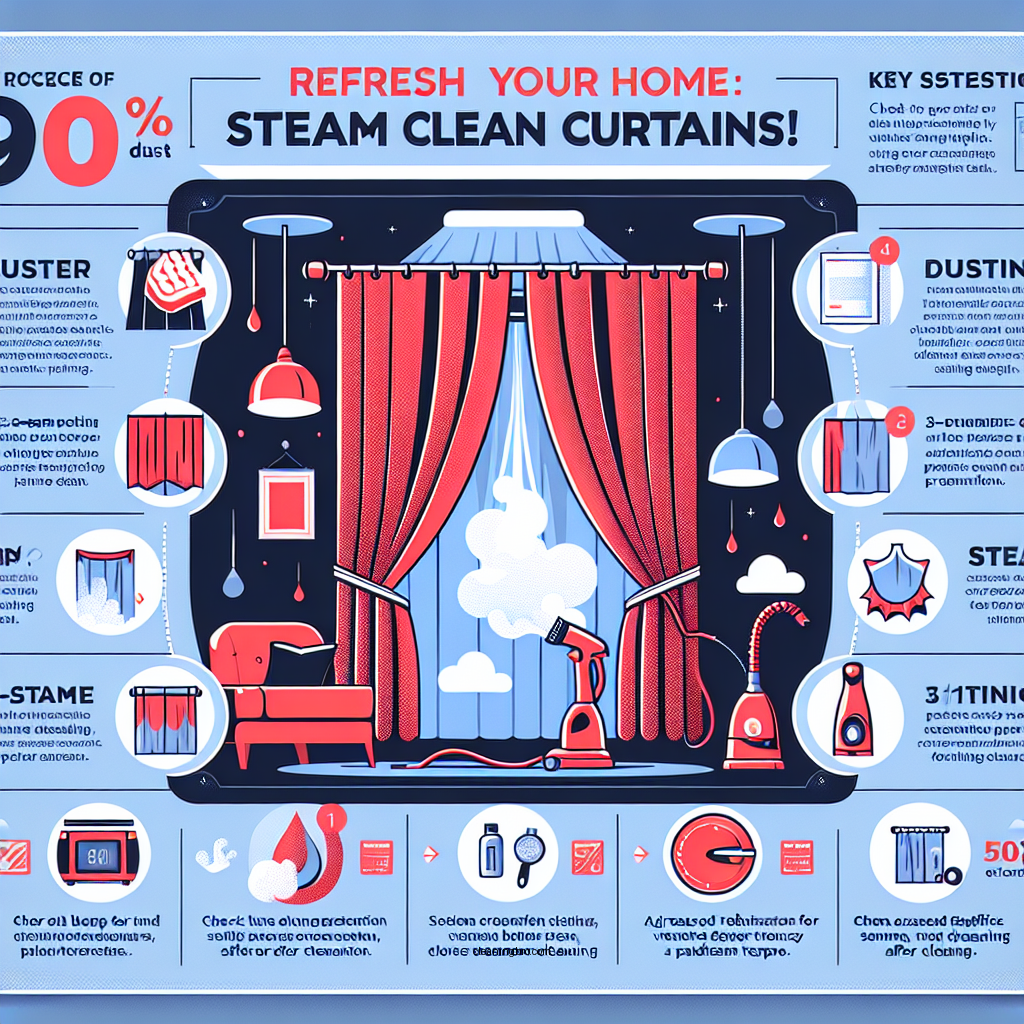 how to steam clean curtains - Data Infographic and Statistics