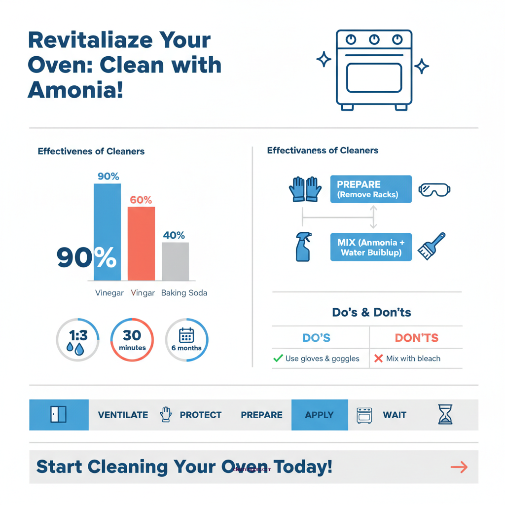 how to use ammonia to clean oven - Data Infographic and Statistics