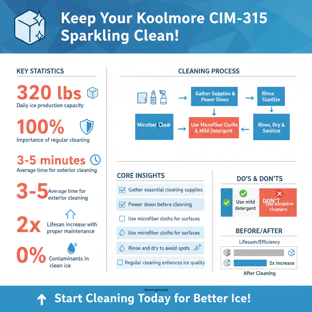 koolmore cim-315 how to clean - Data Infographic and Statistics