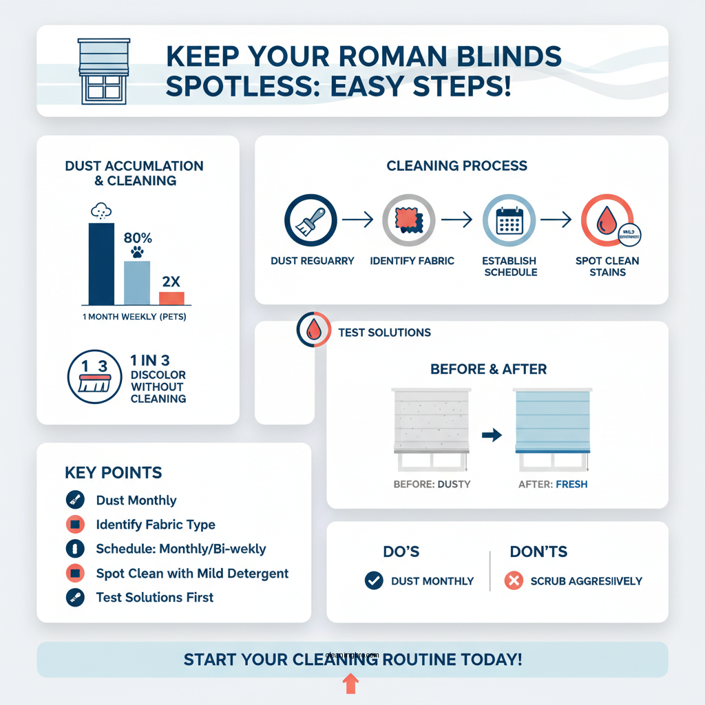 roman blinds how to clean - Data Infographic and Statistics