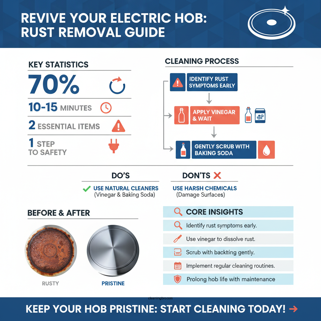 rust how to clean electric hob solid plates - Data Infographic and Statistics