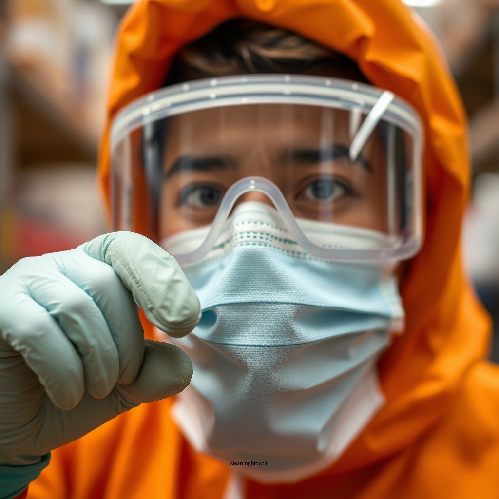Personal Protective Equipment (PPE) - types of biohazard contamination and how to clean them