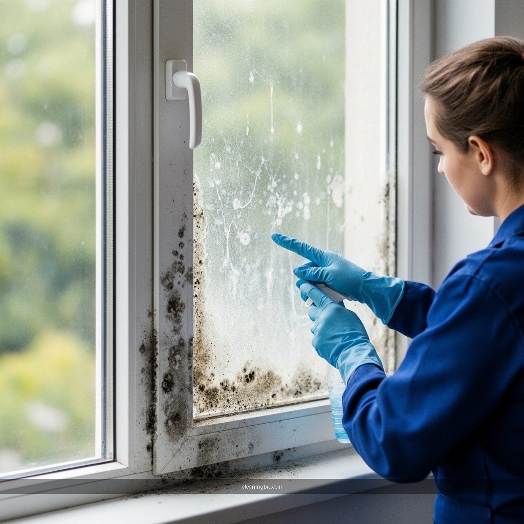 Affected Area - how to clean mold from window