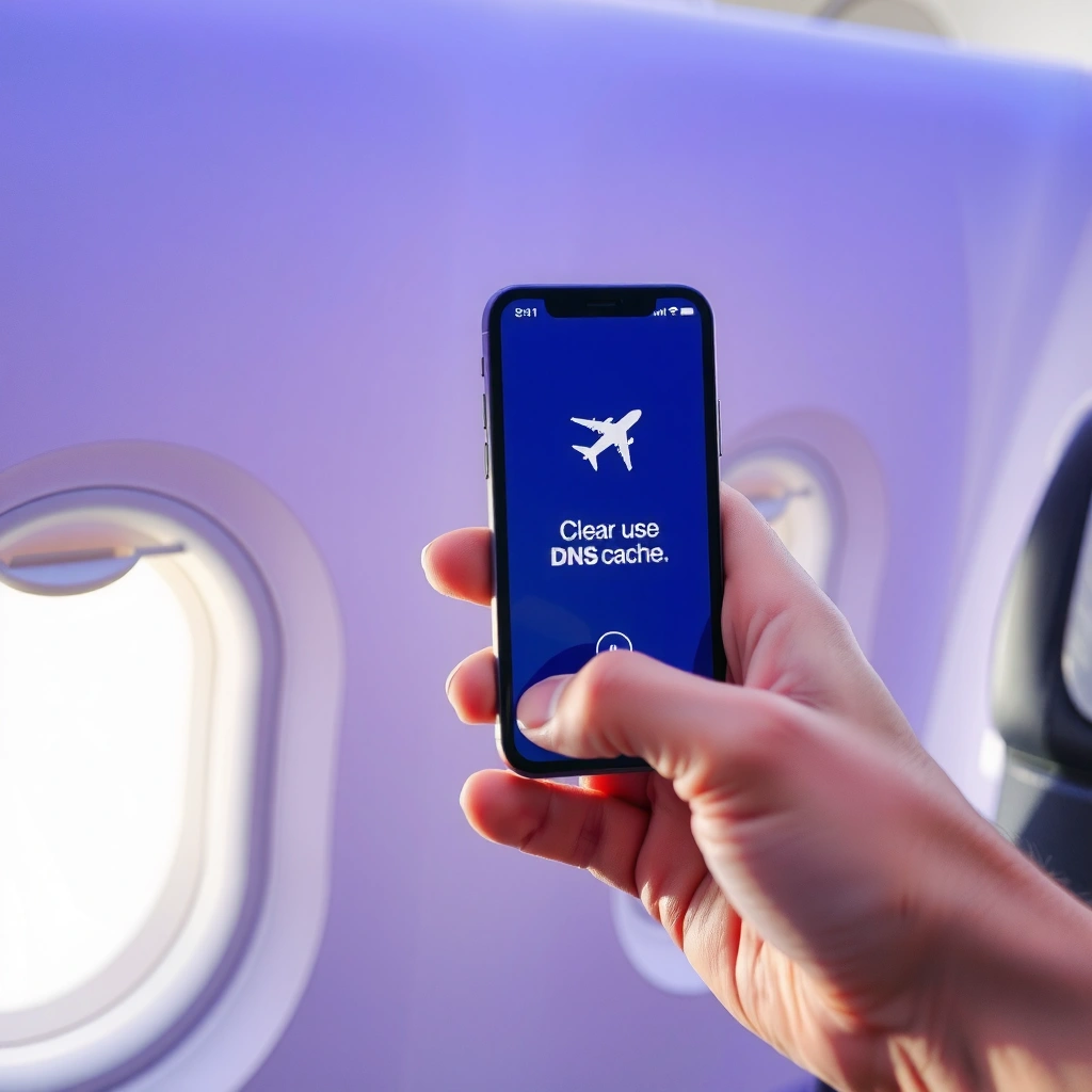 Airplane Mode - how to clear dns cache on iphone