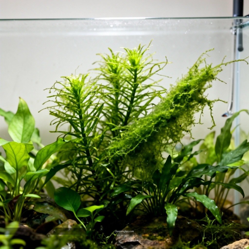 Algae Removal - how to clean algae off aquarium plants