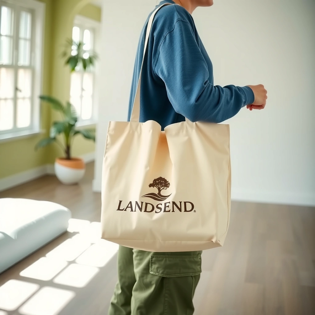 Care Label - how to clean a lands end canvas tote bag