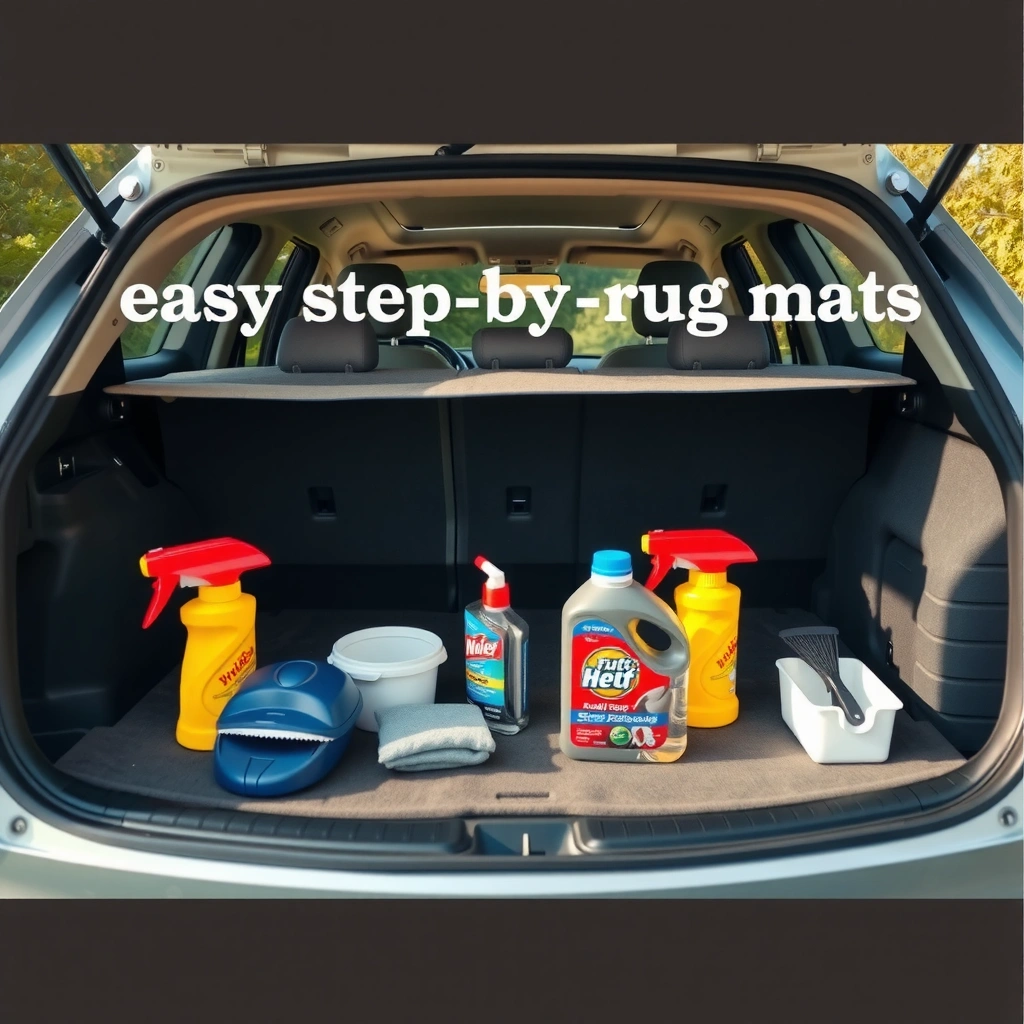 Care Label - how to clean car rug mats