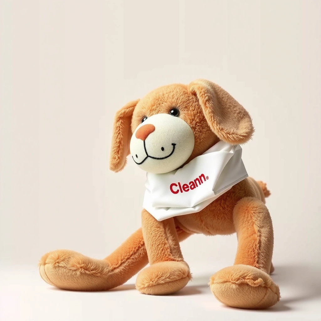 Care Tag - how to clean a large stuffed animal