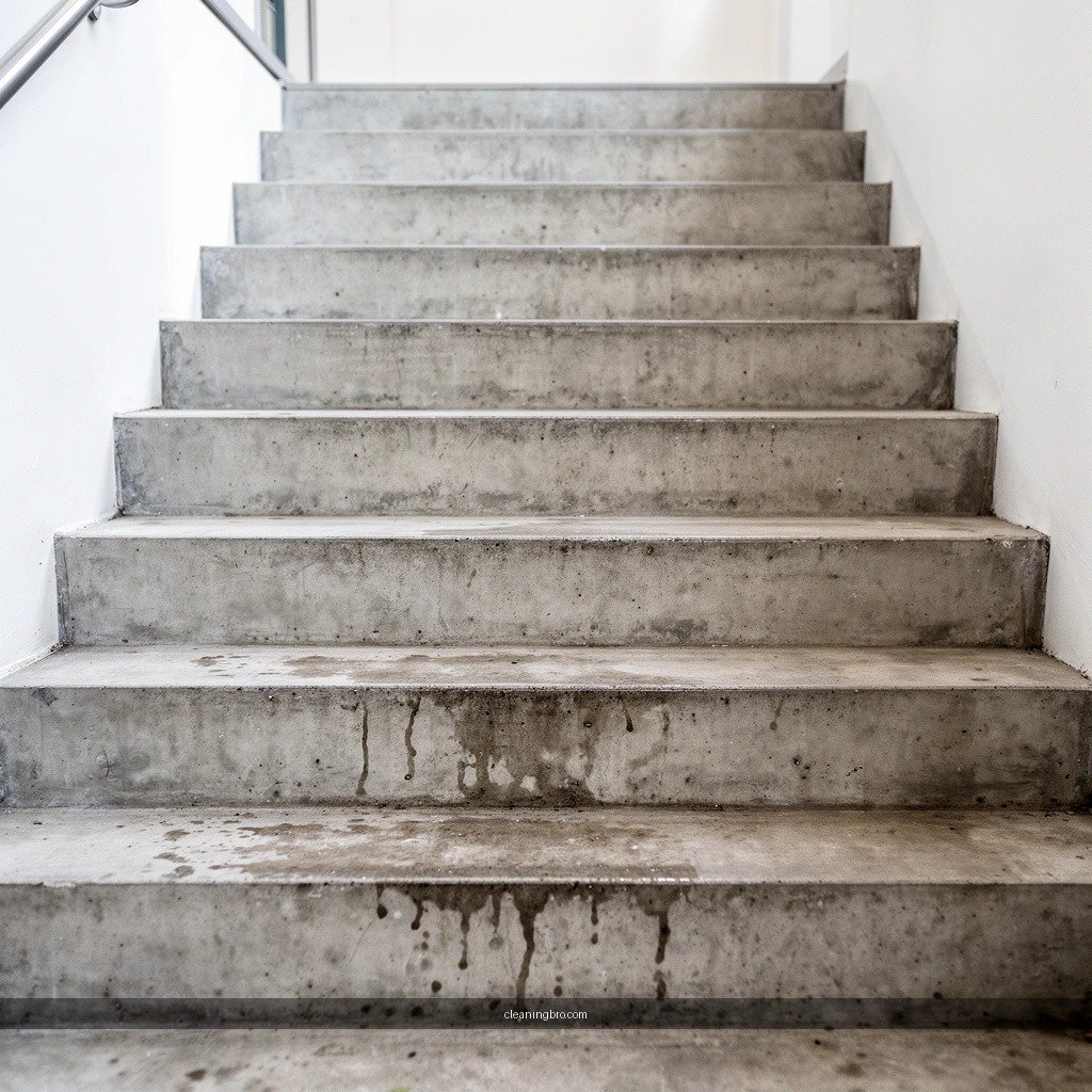 Cleaner - how to clean concrete stairs