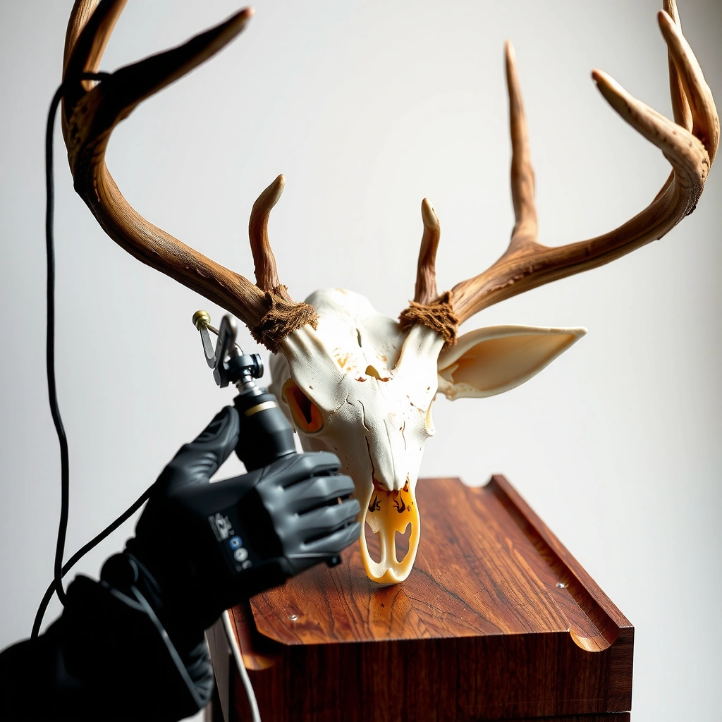 Cleaning a Deer Skull - how to clean a deer skull for european mount