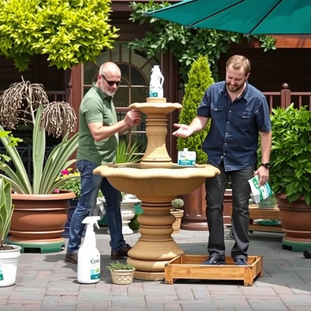 Cleaning Products - how to clean a garden fountain