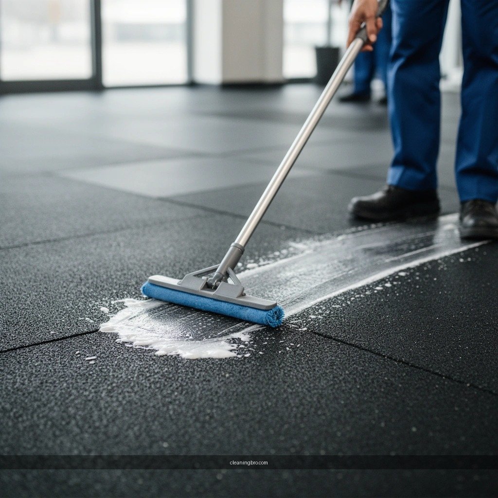 Cleaning Routine - how to clean a rubber floor