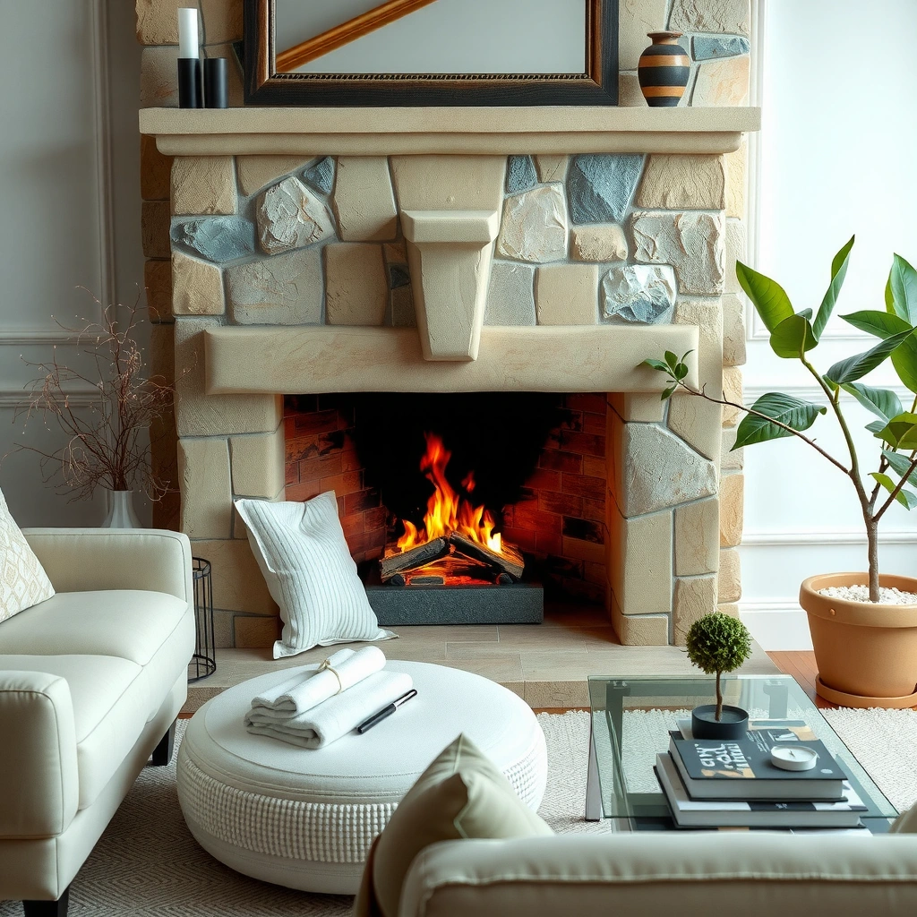Cleaning Supplies - how to clean porous stone fireplace