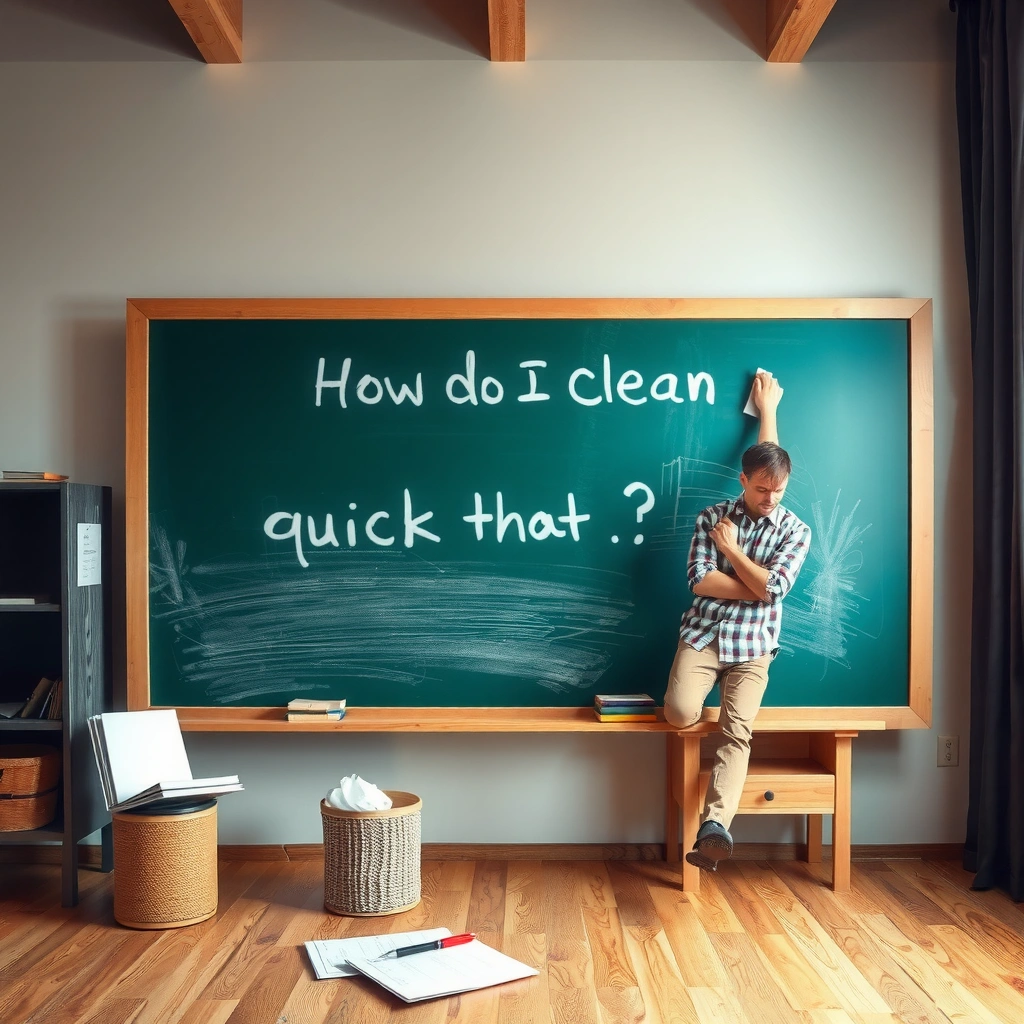 Cleaning Supplies - how do i clean a chalkboard