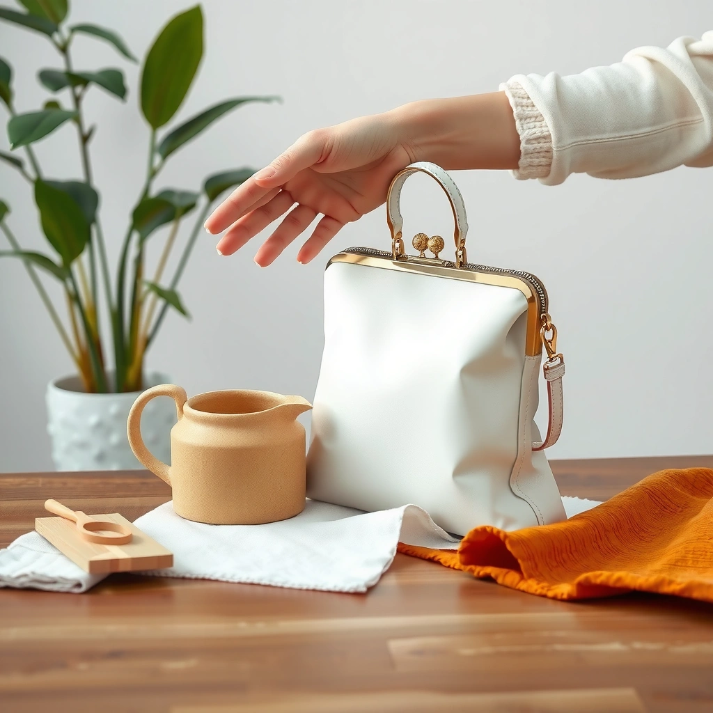 Cleaning Supplies - how to clean white leather purse