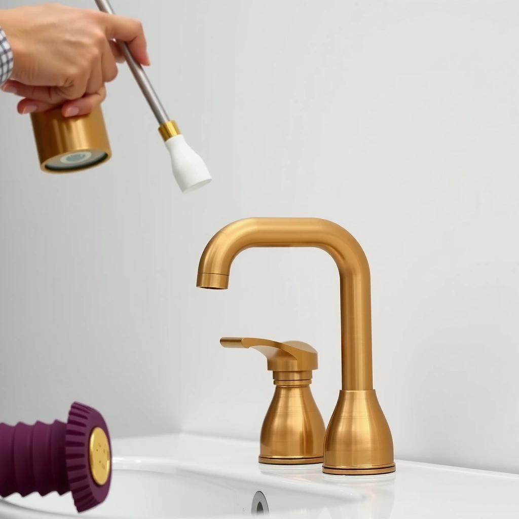 Cleaning Supplies - how to clean brushed gold faucets