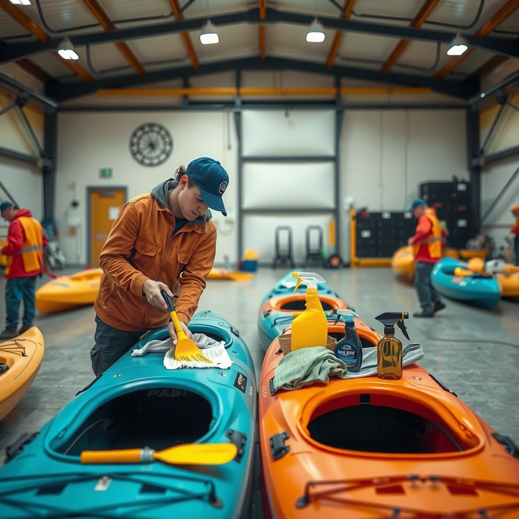 Cleaning Supplies - how to clean kayaks
