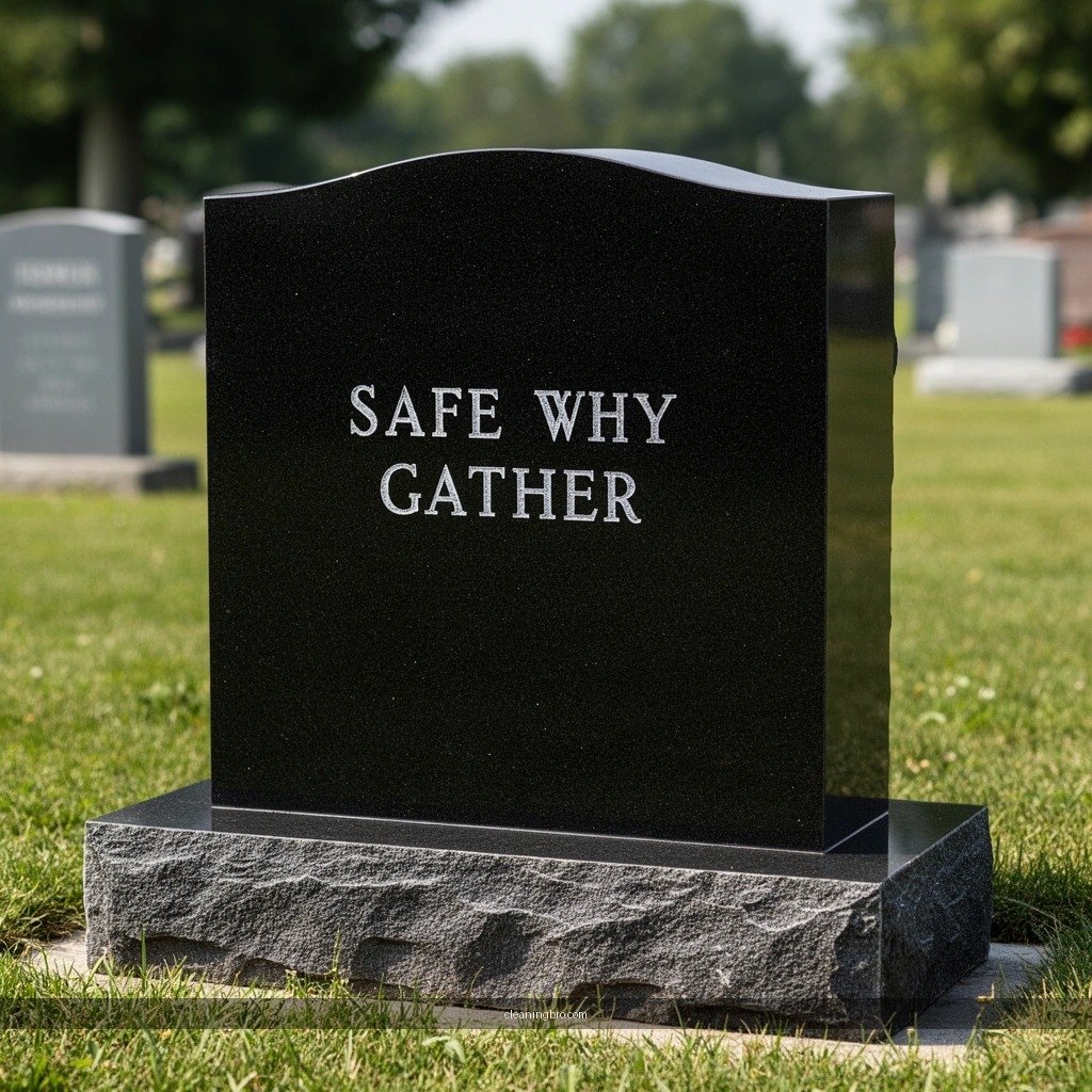 Cleaning Supplies - how to clean black granite headstone