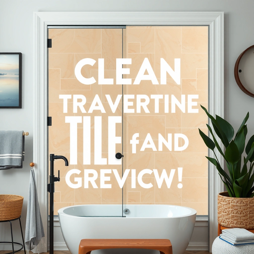 Cleaning Supplies - how to clean travertine tile and grout