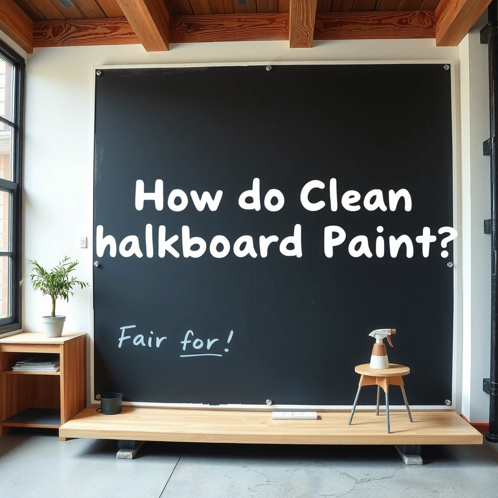 Cleaning Supplies - how do you clean chalkboard paint