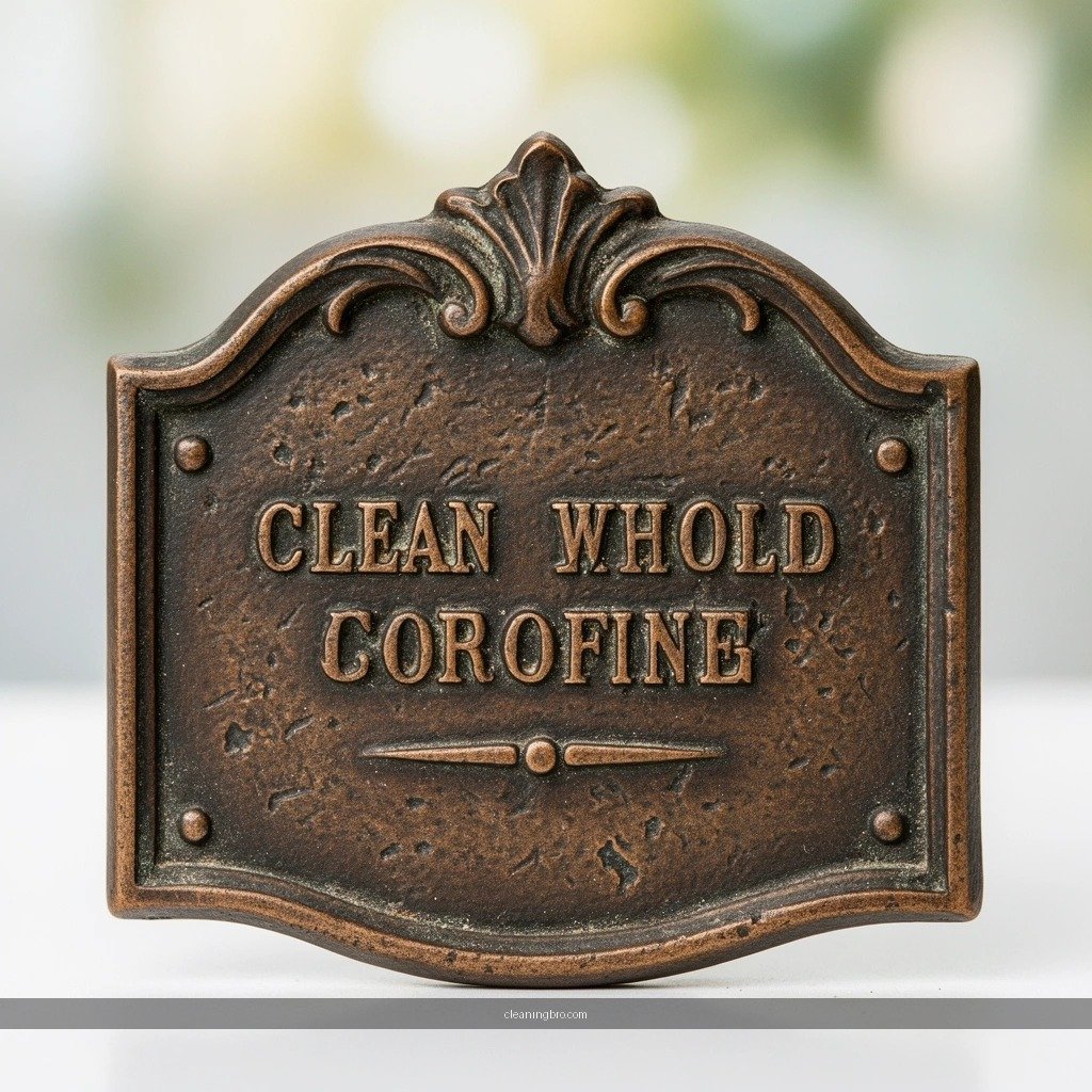 Cleaning Supplies - how to clean old bronze plaque