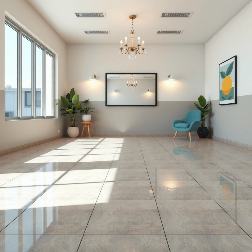 Clear Debris and Dust - how to clean shiny tile floors