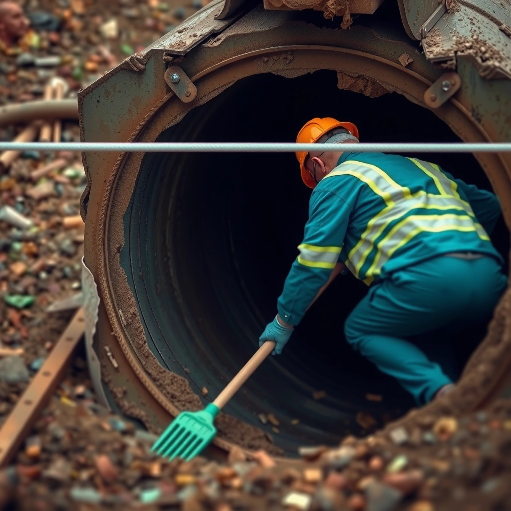 Culvert - how to clean out a culvert pipe