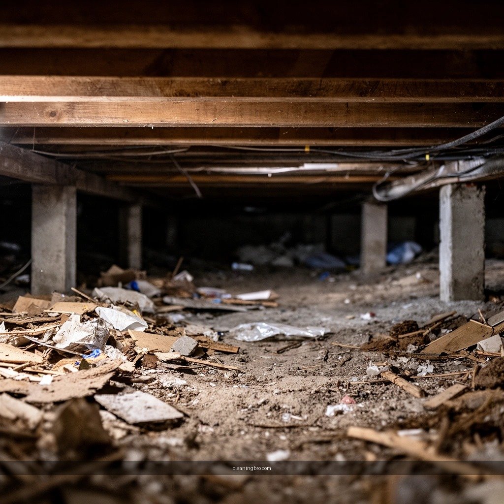 Debris Removal - how to clean crawl space