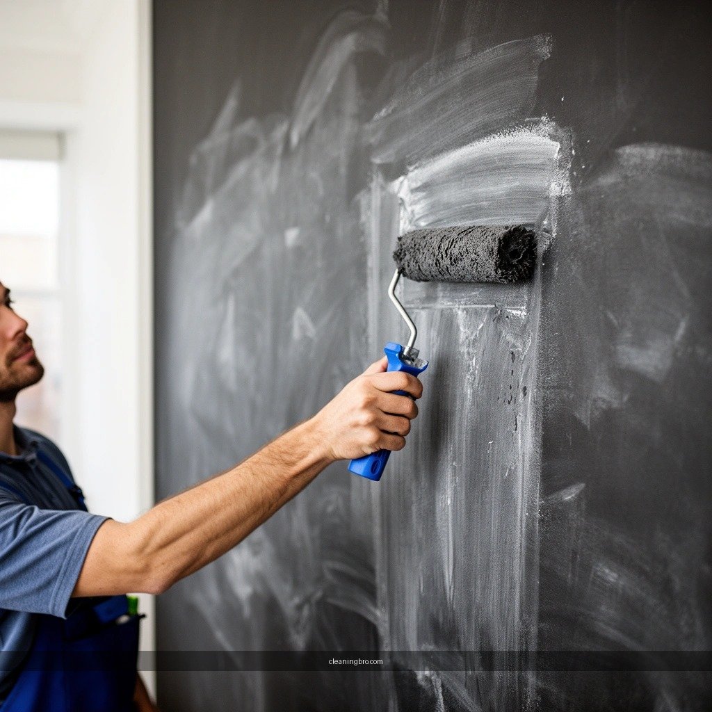 Dry Cleaning - how to clean a chalkboard paint wall
