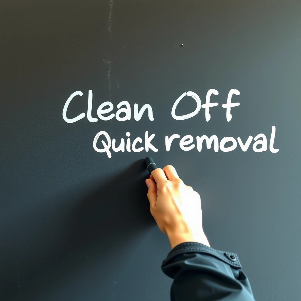 Dry Erase Eraser - how to clean off chalkboard marker