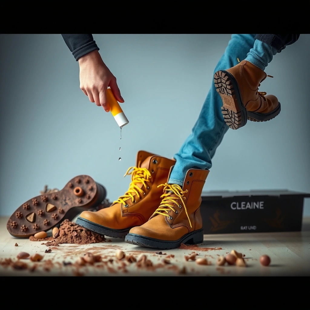 Dry Mud - how to clean mud off leather boots