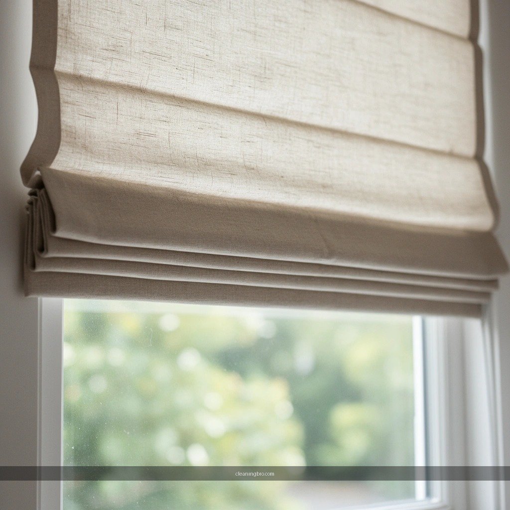 Dust and Debris - how to clean a roman shade