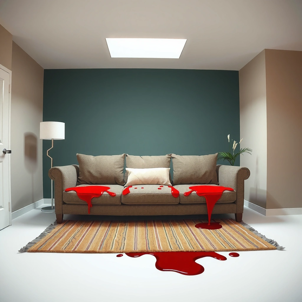 Fabric and Blood Type - how to clean blood from couch