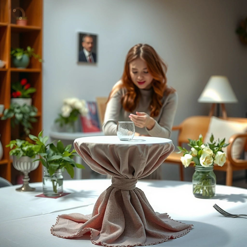 Fabric Care Label - how to clean a tablecloth