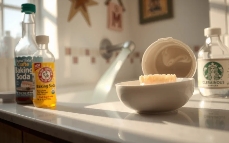 How to Clean Dentures With Baking Soda and Vinegar
