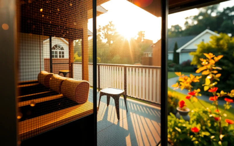 How to Clean Pollen Off a Screened Porch