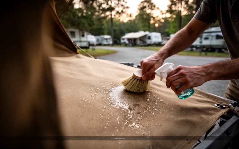 How to Clean Canvas on Tent Trailer: Easy Step-by-Step