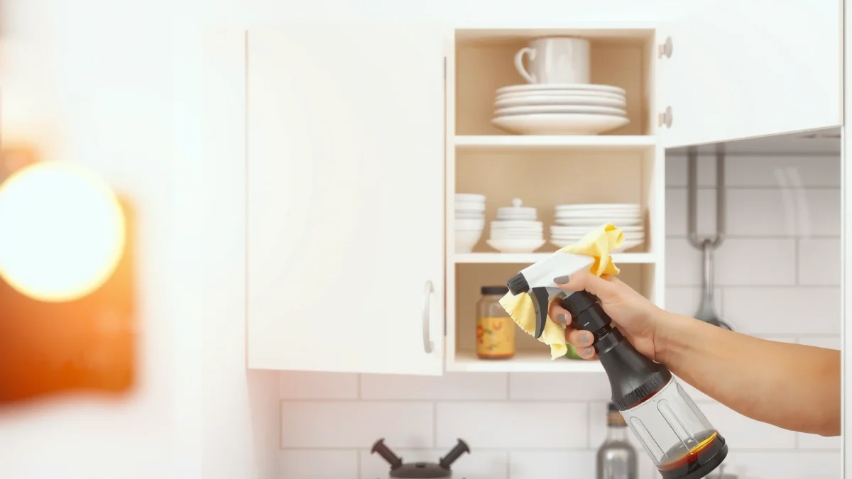 How to Clean White Laminate Cabinets That Have Yellowed