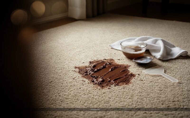 How to Clean Chocolate From Carpet: Step-by-Step Removal