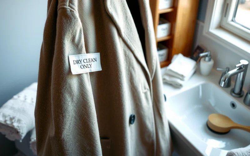 How to Wash Dry Clean Only Wool Coat: Safe Steps at Home
