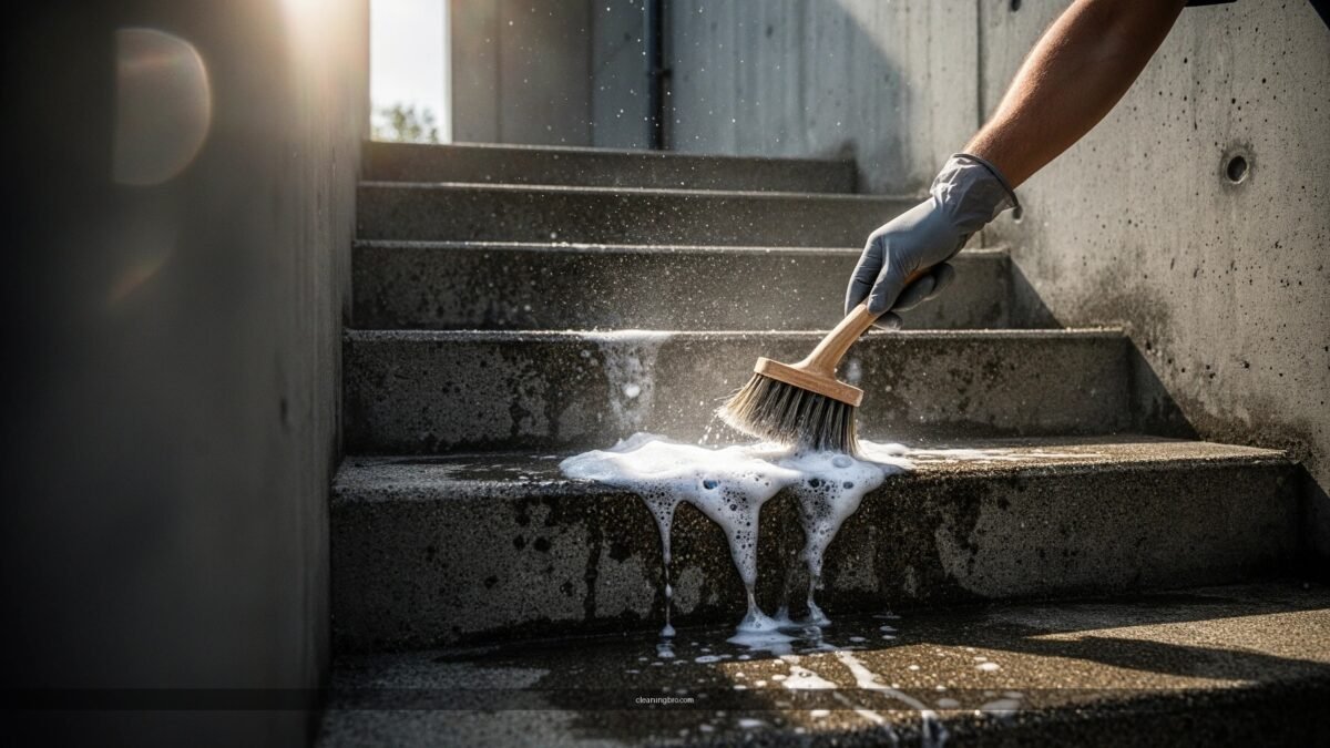 How to Clean Concrete Stairs: Step-by-Step Cleaning Tips