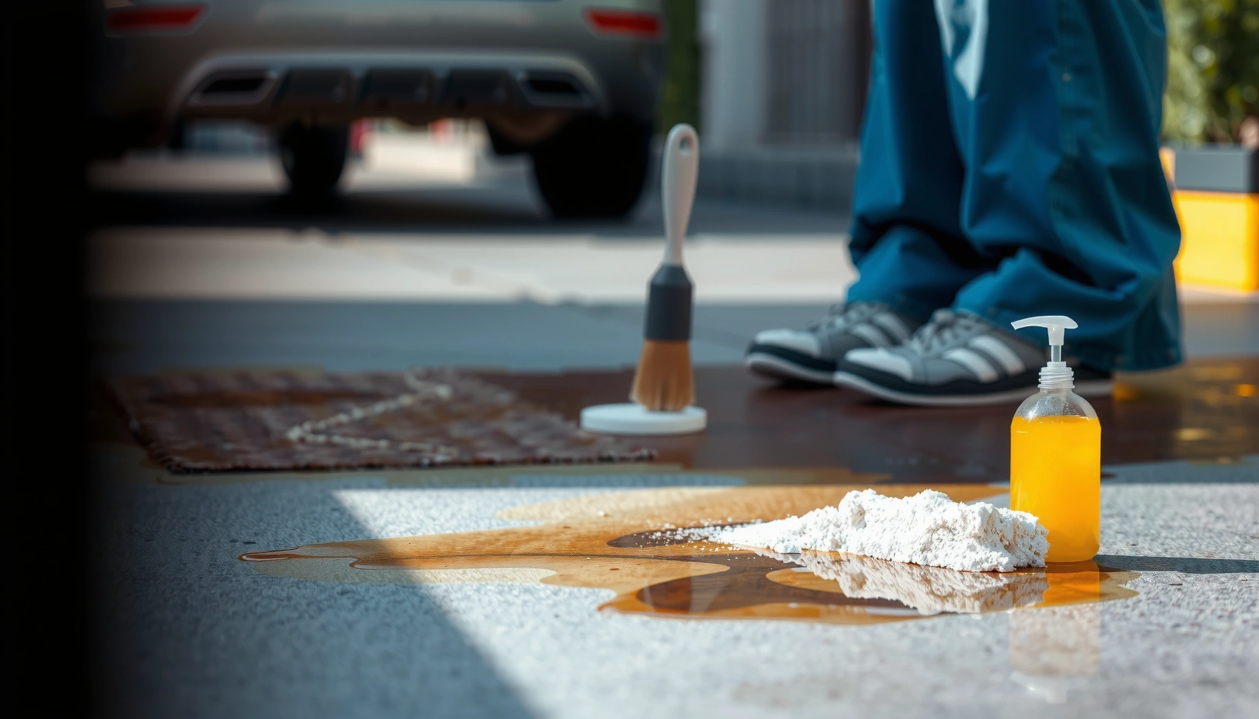 How to Clean an Oil Stain from Concrete: Easy Removal Steps